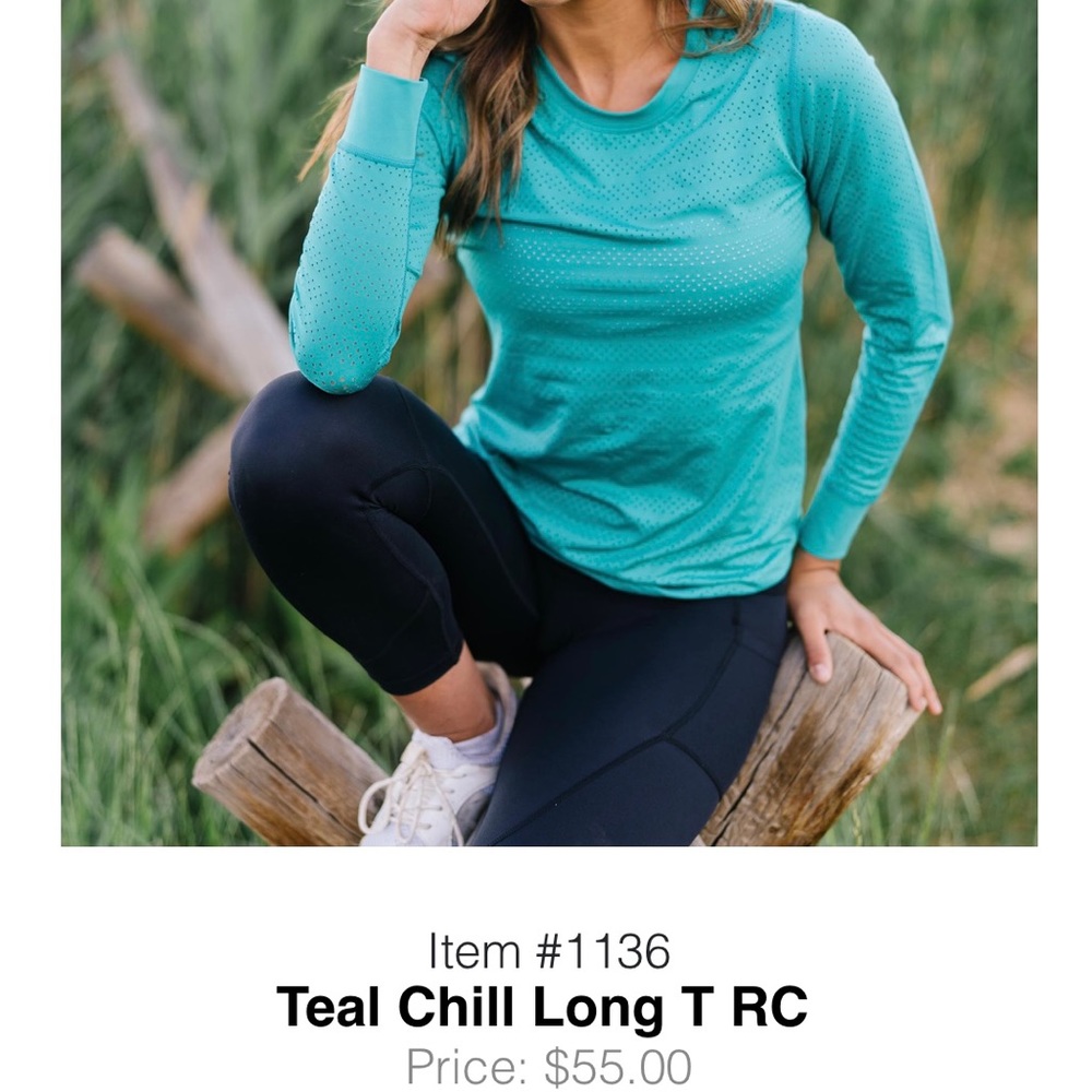 ZYIA Teal Chill Long Sleeve NWOT